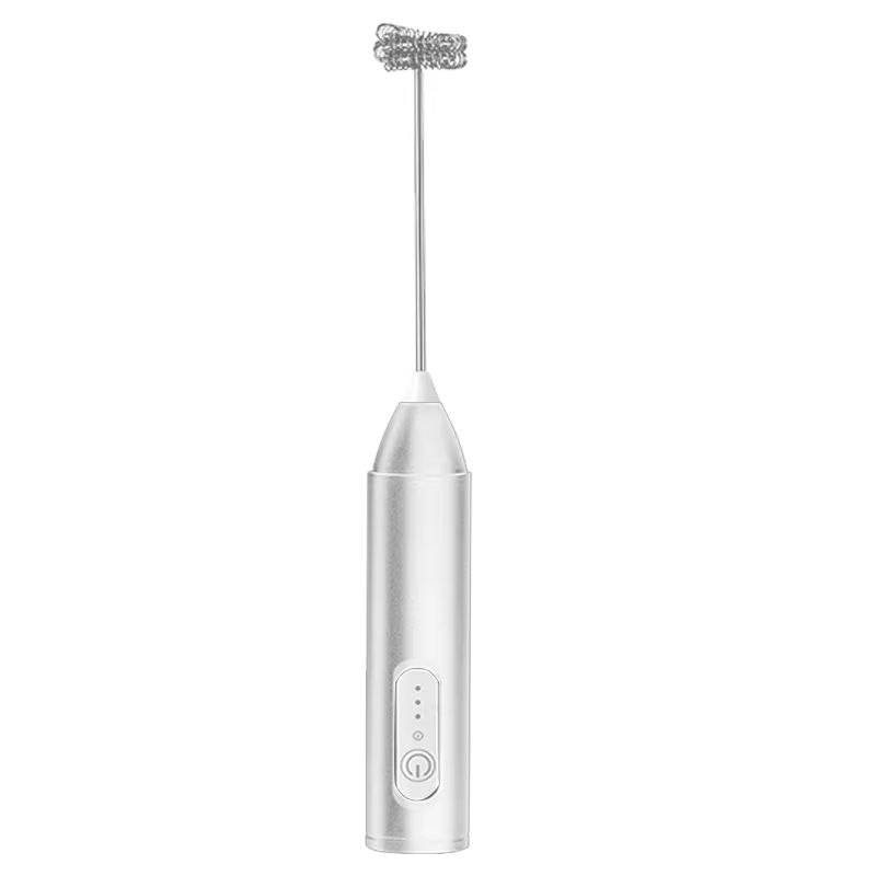 USB Rechargeable Handheld Milk Frother  Mini Milk Frother Wand With 3 Speeds Portable USB Rechargea