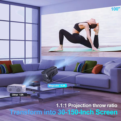 Magcubic HY320 Portable Android 11 4K Projector With WiFi 6 And Bluetooth 50  Full HD Home Theater