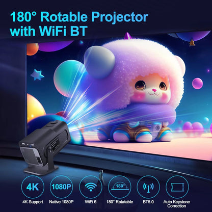 Magcubic HY320 Portable Android 11 4K Projector With WiFi 6 And Bluetooth 50  Full HD Home Theater