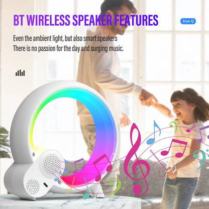 Smart LED Sunrise Alarm Clock With Bluetooth Speaker  WakeUp Light White Noise App  Remote Control 5
