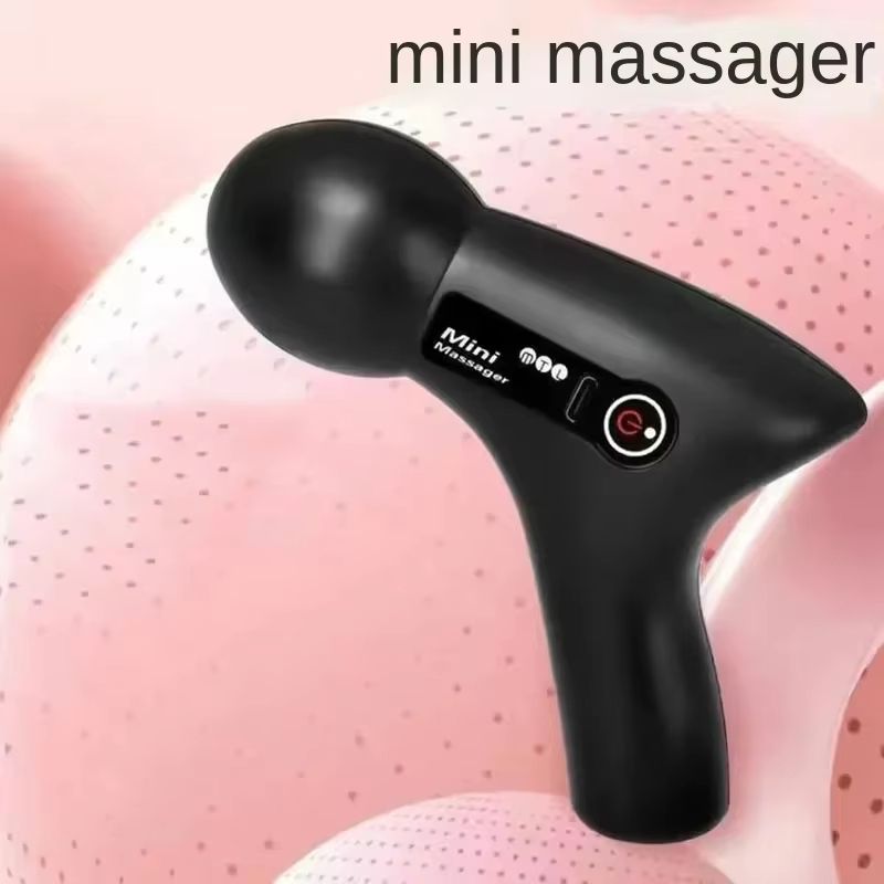 Mini LCD Muscle Massager Gun  Portable 6 Head Deep Tissue Fascia Gun For Neck Back And Body 3