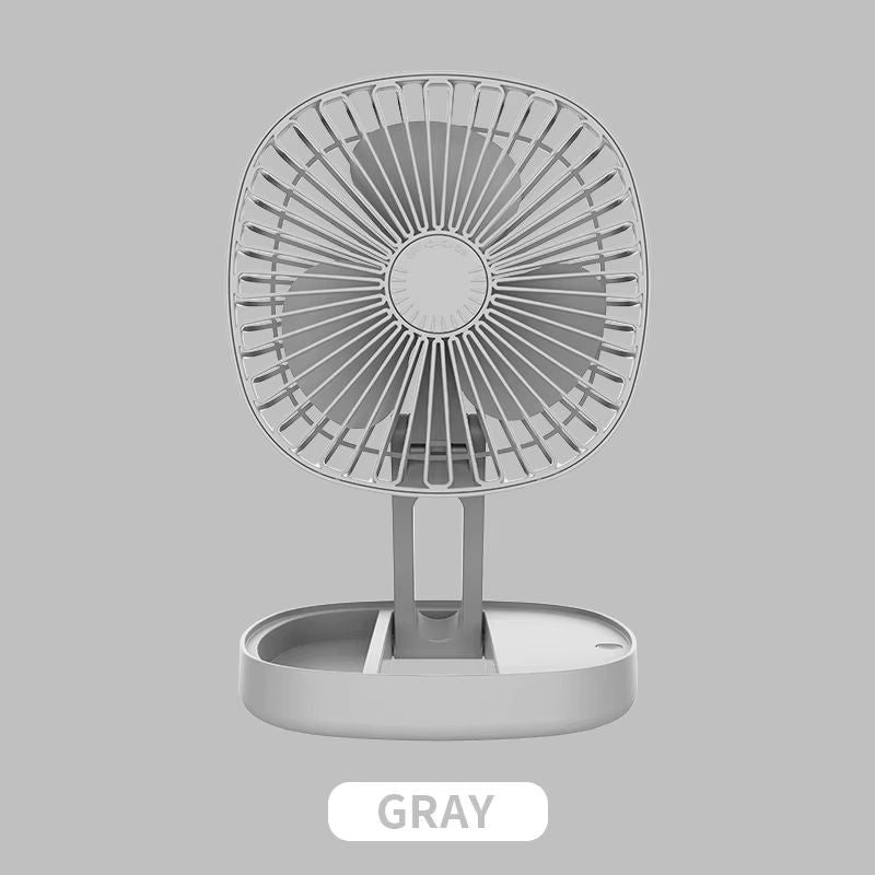 Portable Foldable USB Rechargeable Mini Fan For Desk Or Wall Mount  Compact Cooling Fan For Travel