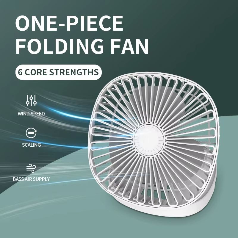 Portable Foldable USB Rechargeable Mini Fan For Desk Or Wall Mount  Compact Cooling Fan For Travel