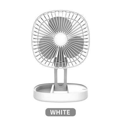 Portable Foldable USB Rechargeable Mini Fan For Desk Or Wall Mount  Compact Cooling Fan For Travel
