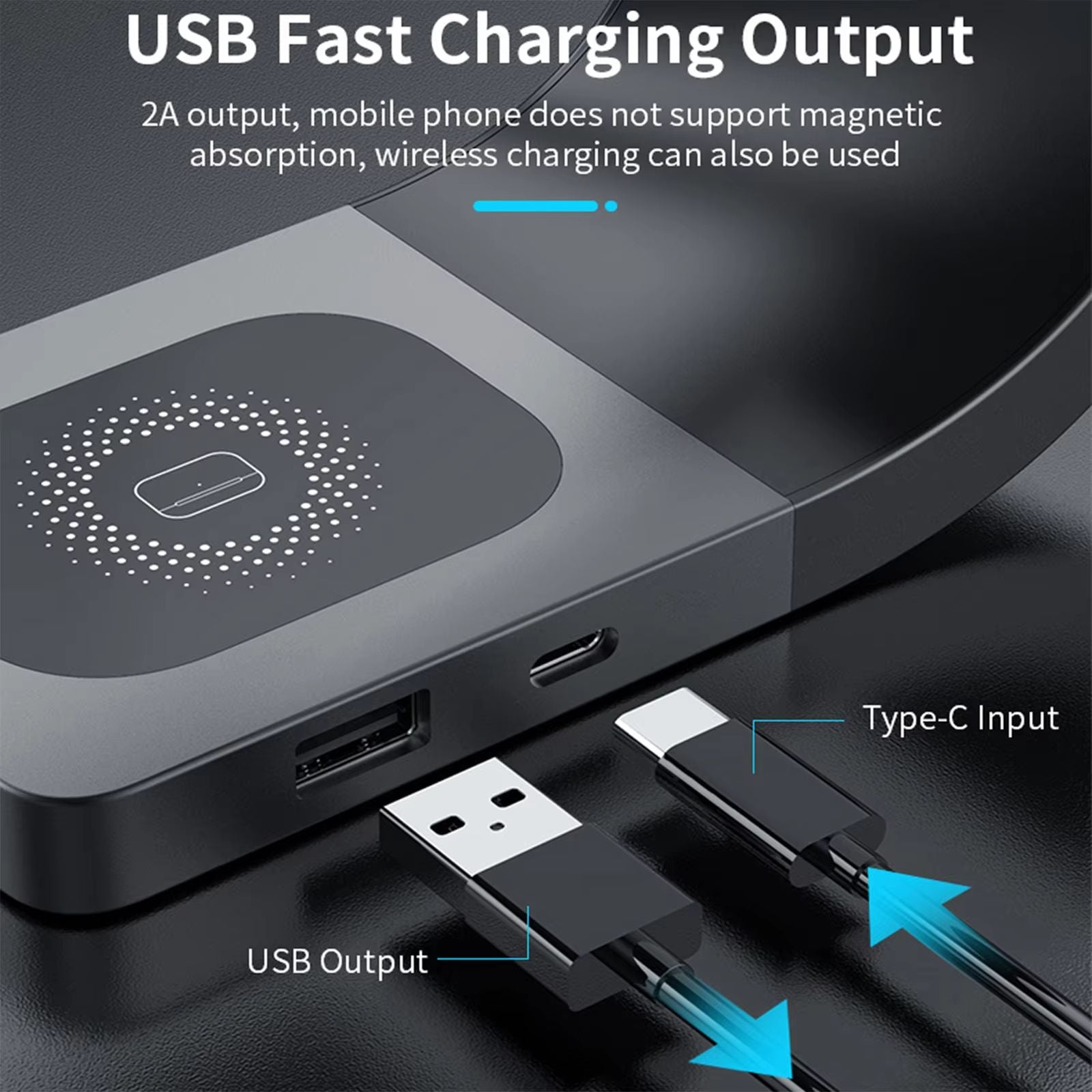 Premium 4 In 1 Magnetic Charging Station For IPhone AirPods Apple Watch 5