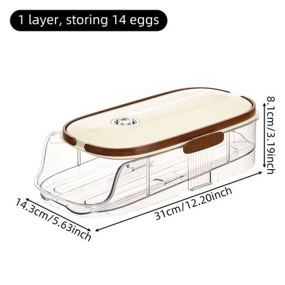 AutoRolling Egg Storage Rack For Refrigerators  SpaceSaving Organizer With Easy Access 9