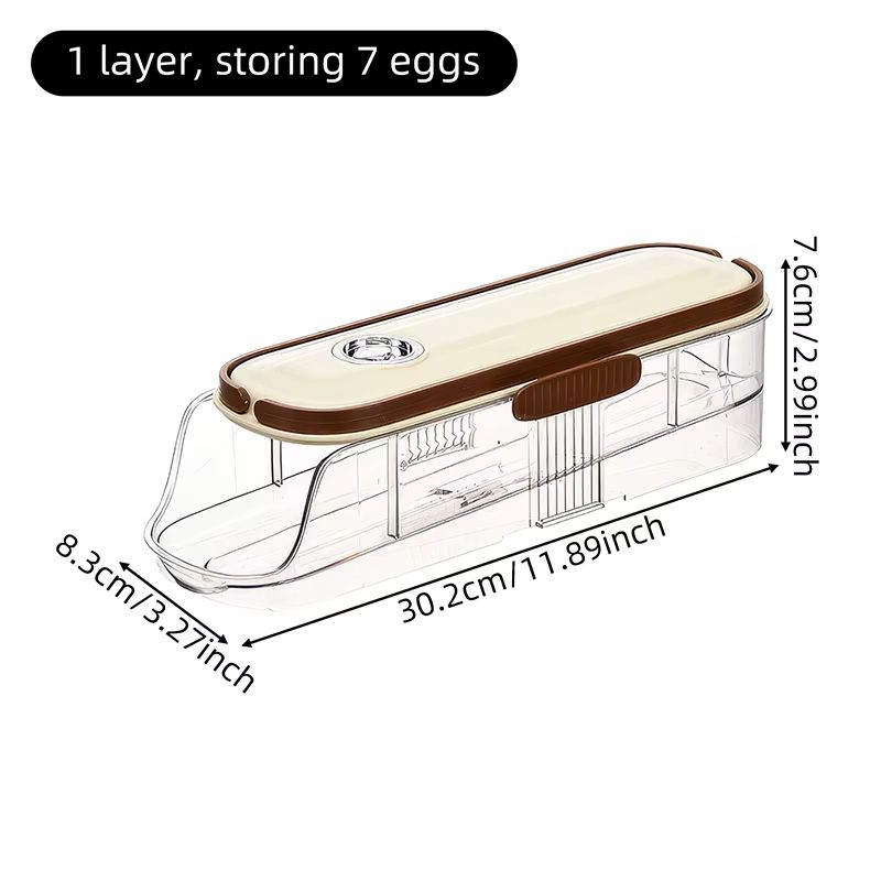 AutoRolling Egg Storage Rack For Refrigerators  SpaceSaving Organizer With Easy Access 3