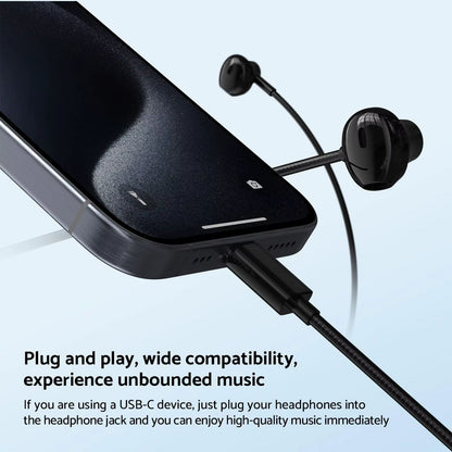 HiFi USBC Wired Earbuds With Mic  InEar Stereo Headphones For Samsung Galaxy S24S23S22 Ultra 7