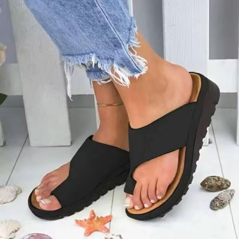 ComfortStride Orthopedic Bunion Relief Platform Sandals 6