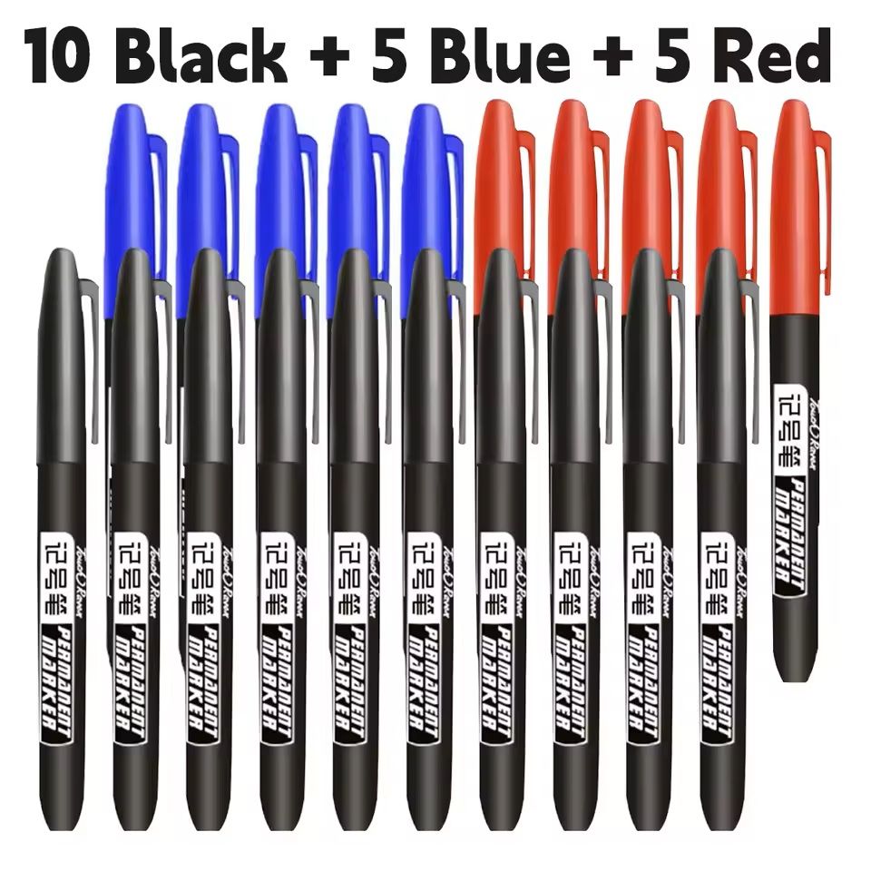 Permanent Marker Pen Set  Waterproof Ink Sketch Markers For Art And School 12