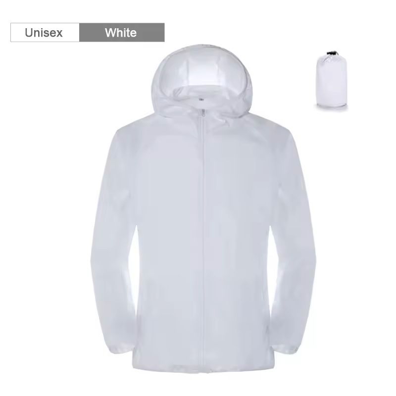 Lightweight Waterproof Camping Jacket With Hood And Pocket 13