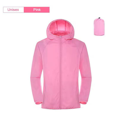 Lightweight Waterproof Camping Jacket With Hood And Pocket 15