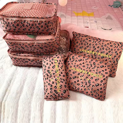 6 Piece Travel Luggage Organizer Bag Set