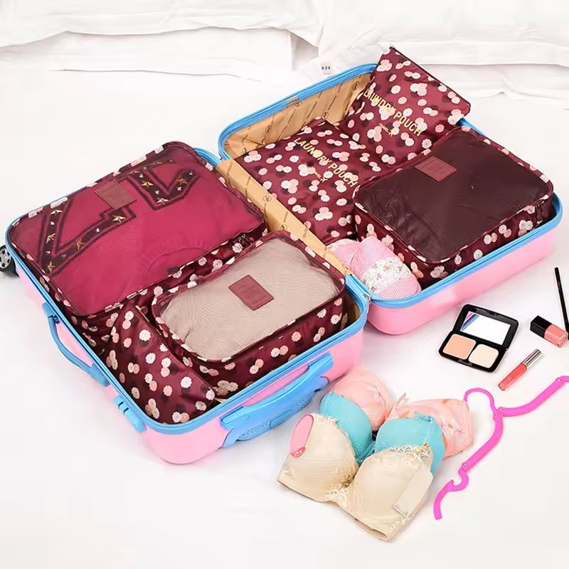6 Piece Travel Luggage Organizer Bag Set 4