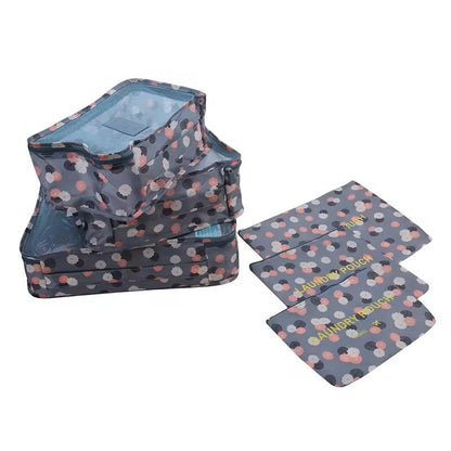 6 Piece Travel Luggage Organizer Bag Set 6