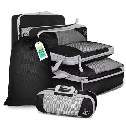 6 Piece Travel Compression Packing Cube Organizer Set 7