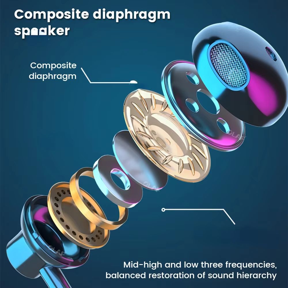 Wireless Neckband Earphones 53  Waterproof Magnetic Sports Headset With LED Display  Stereo Sound 2