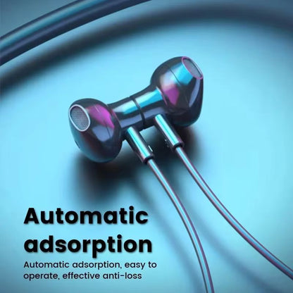 Wireless Neckband Earphones 53  Waterproof Magnetic Sports Headset With LED Display  Stereo Sound 4
