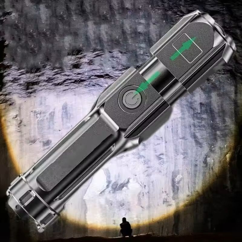 Rechargeable LED Tactical Flashlight With Zoom And 4 Modes 2
