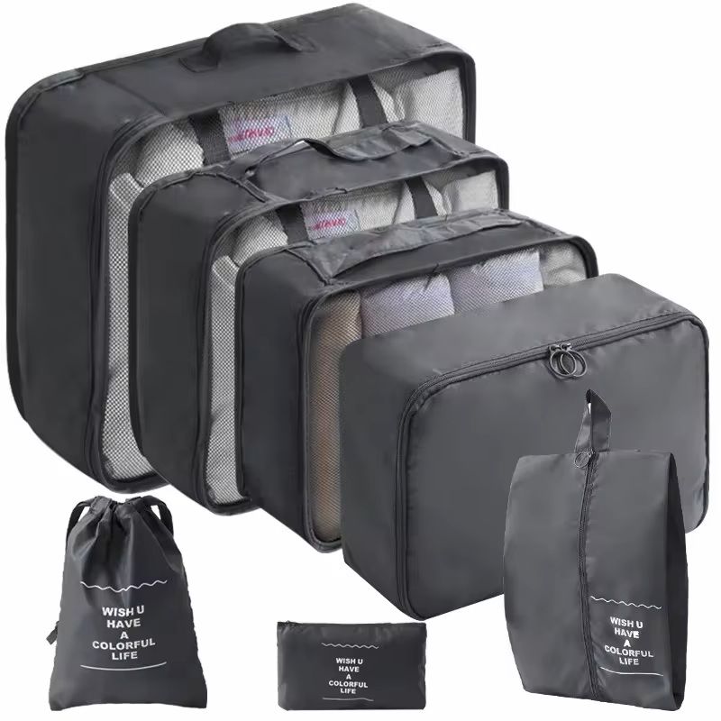 Travel Packing Cube Organizer Set With Shoe Pouch 4