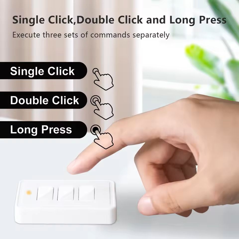 Smart ZigBee Scene Switch 3 Button Remote Control 1