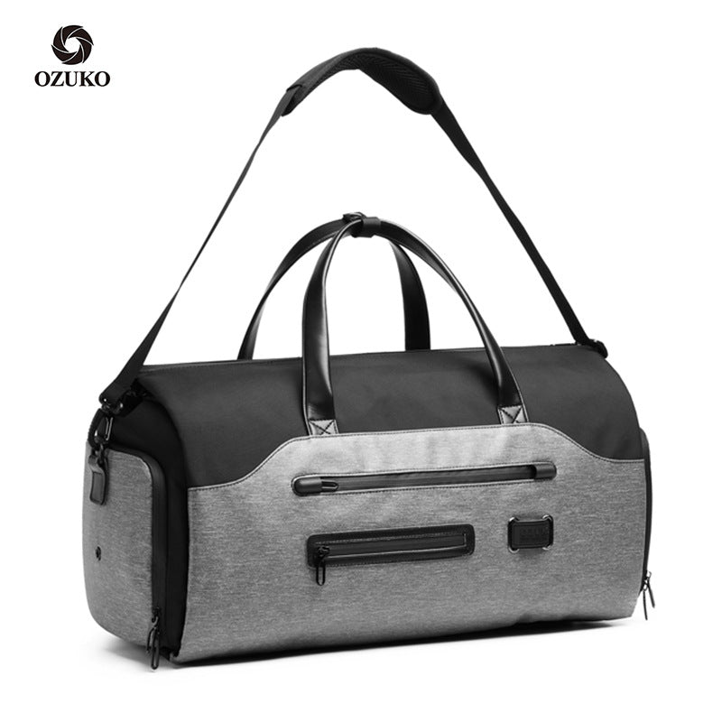 Multifunction Garment Bag for Men, Large Capacity Suit Storage Luggage Handbag with Waterproof Travel Duffel & Shoes
