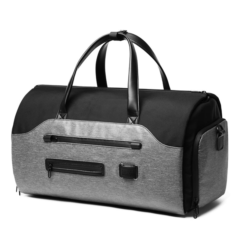Multifunction Garment Bag for Men, Large Capacity Suit Storage Luggage Handbag with Waterproof Travel Duffel & Shoes