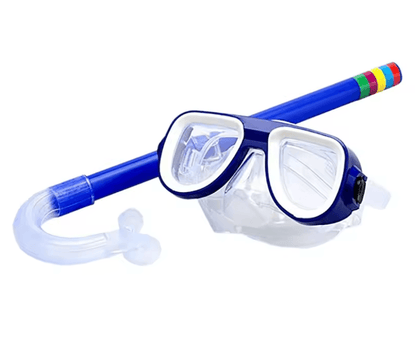 Kids Snorkel Set With Diving Mask And Breathing Tube Anti Fog Underwater Swim Goggles 10