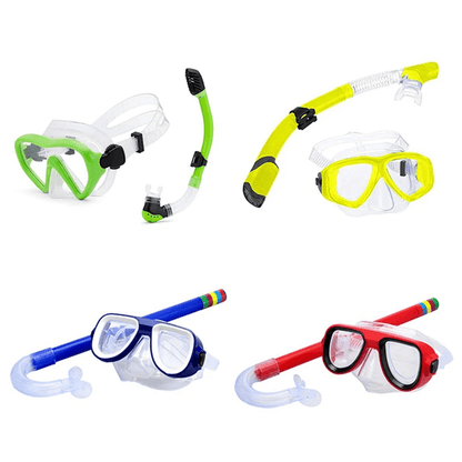 Kids Snorkel Set With Diving Mask And Breathing Tube Anti Fog Underwater Swim Goggles 4