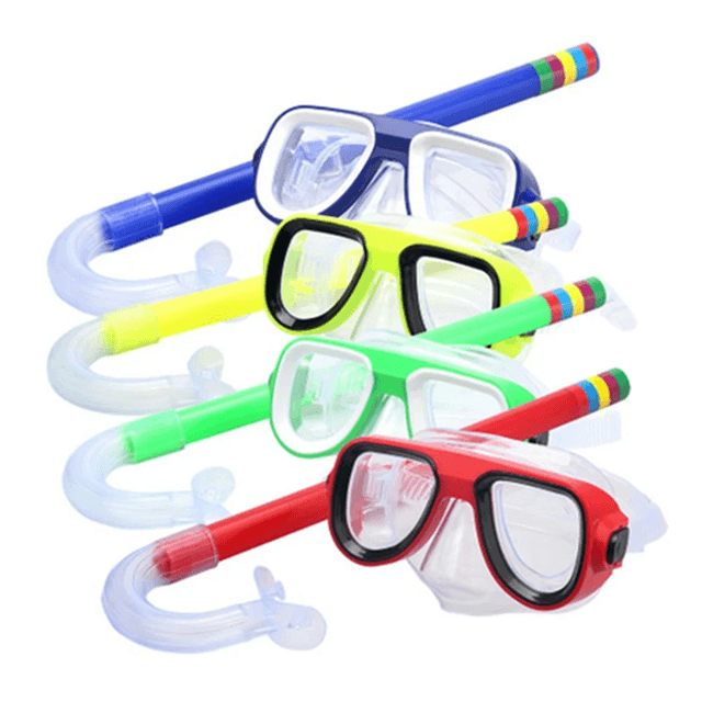 Kids Snorkel Set With Diving Mask And Breathing Tube Anti Fog Underwater Swim Goggles 3