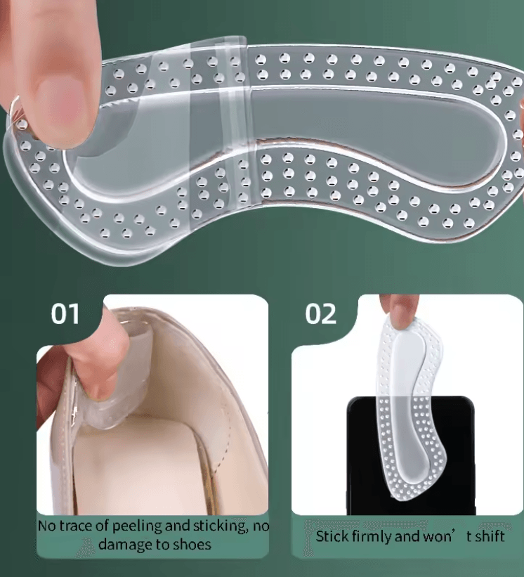 Gel Heel Protectors For Women Silicone Cushion Inserts For High Heels And Foot Pain Relief 3