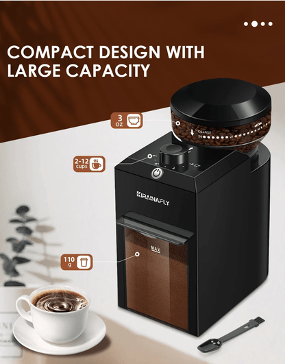 Electric Burr Coffee Grinder With 28 Settings For Espresso French Press And Drip Brewing 4