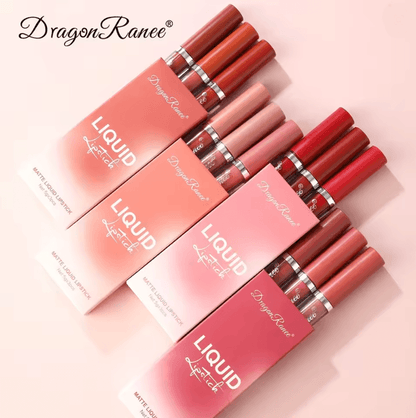 Matte Liquid Lipstick Set 3 Piece Long Lasting Waterproof Korean Beauty Makeup