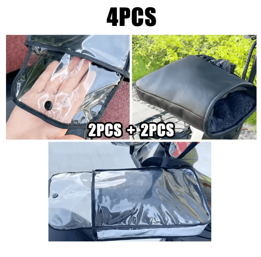 Waterproof Motorcycle Handlebar Muffs Winter Hand Warmers For Bikes And Scooters 3
