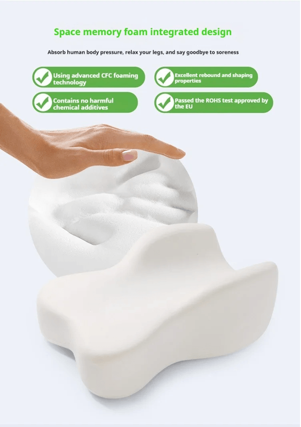 Orthopedic Memory Foam Leg Pillow For Side Sleepers With Adjustable Strap For Knee And Hip Alignmen 2