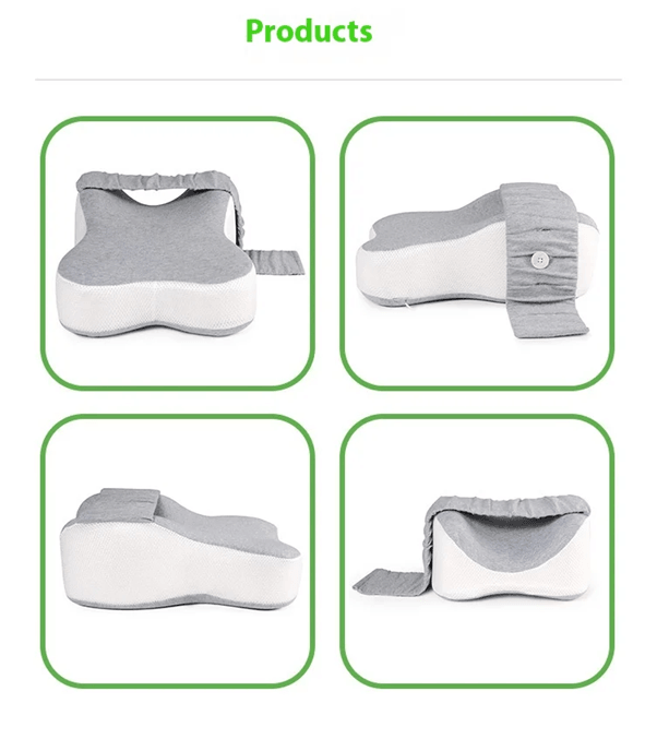 Orthopedic Memory Foam Leg Pillow For Side Sleepers With Adjustable Strap For Knee And Hip Alignmen 4