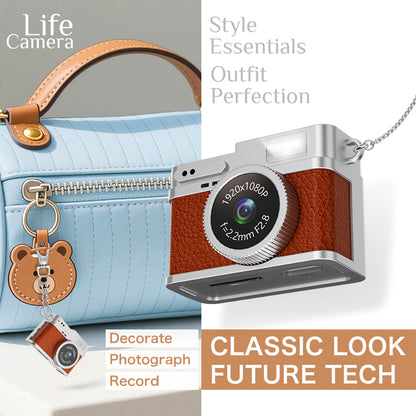 Xiaomi 1080P HD Mini Thumb Camera Screen Portable Student Sports Video Camera, Compact Campus & Travel Necklace
