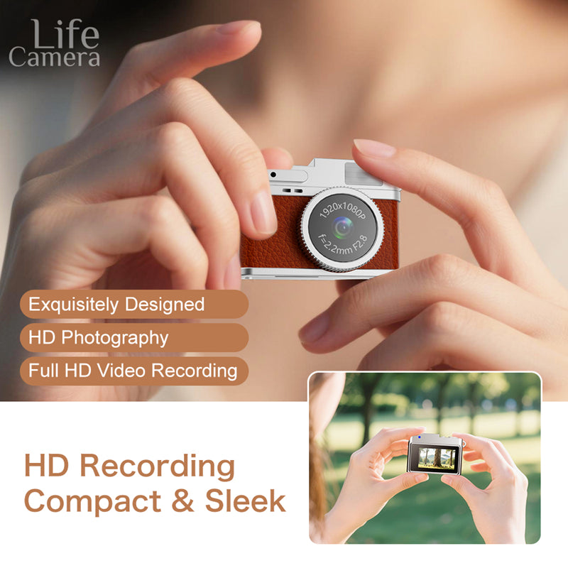 Xiaomi 1080P HD Mini Thumb Camera Screen Portable Student Sports Video Camera, Compact Campus & Travel Necklace