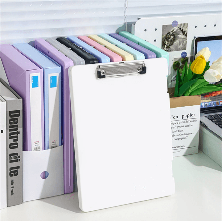A4 Document Organizer Folder With Storage Box And Writing Board For Office Desk Or School 6