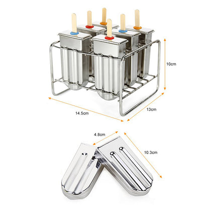 Stainless Steel Popsicle Mold Rack Ice Lolly Mold, Durable Frozen Lolly Popsicle Maker for Homemade Ice Cream Treats