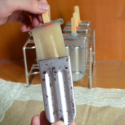 Stainless Steel Popsicle Mold Rack Ice Lolly Mold, Durable Frozen Lolly Popsicle Maker for Homemade Ice Cream Treats