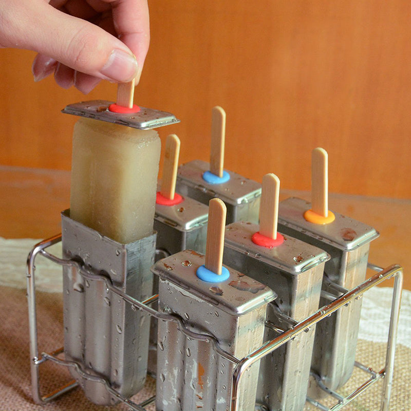 Stainless Steel Popsicle Mold Rack Ice Lolly Mold, Durable Frozen Lolly Popsicle Maker for Homemade Ice Cream Treats