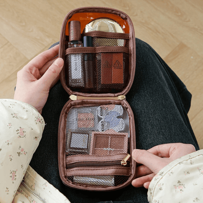 Mini Clear Makeup Organizer Bag For Travel Cute Zipper Cosmetic Pouch For Women 1