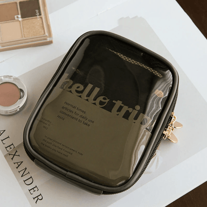 Mini Clear Makeup Organizer Bag For Travel Cute Zipper Cosmetic Pouch For Women 4