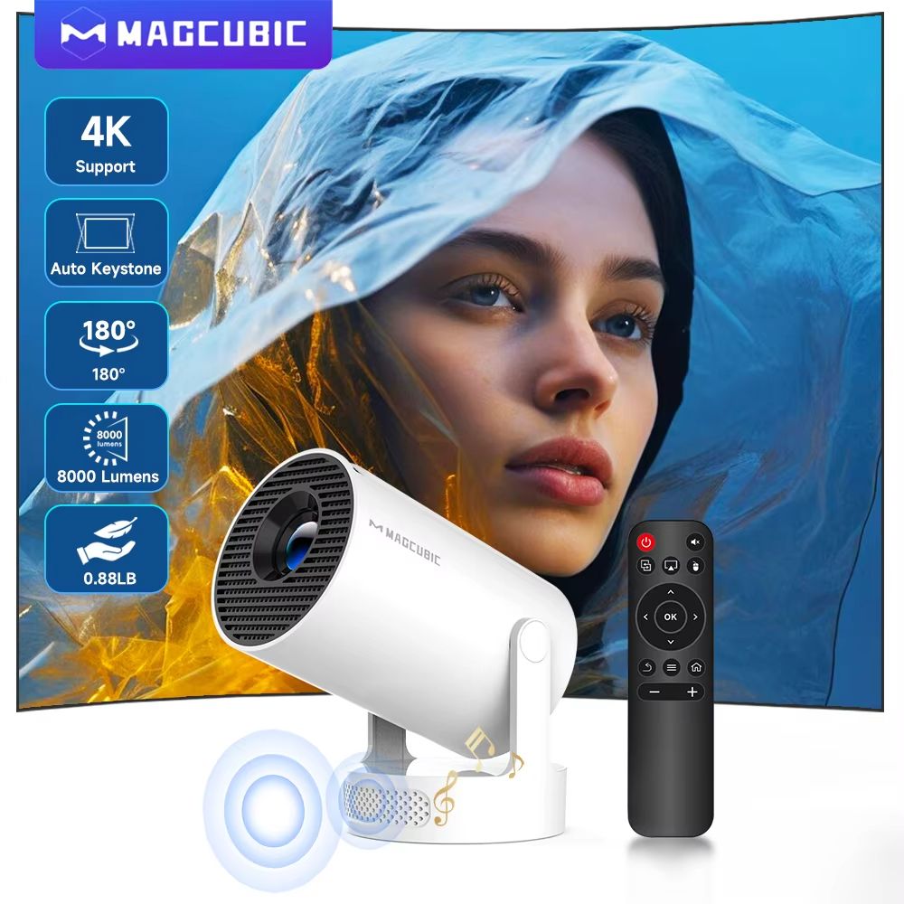 Magcubic HY300 Pro+ 4K Smart Mini Projector with Android 11, WiFi6 & Bluetooth 5.4