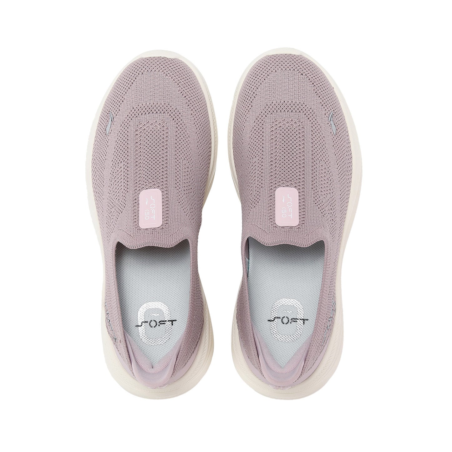 Li Ning SOFT GO 2 KNIT Women SlipOn Walking Sneakers Lightweight Breathable Cushioned Comfortable C 5