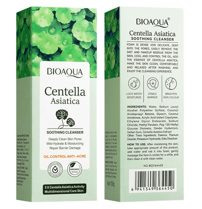 Centella Asiatica Facial Cleanser By BIOAQUA Gentle Foam Wash For Oil Control And Moisturizing Care 2