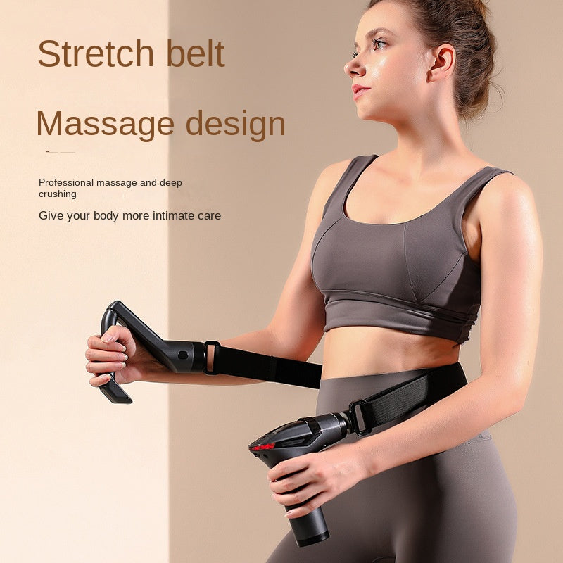 Multifunctional Longhandle Massage Gun For Deep Tissue Percussion Electric Body Muscle Relaxation   1