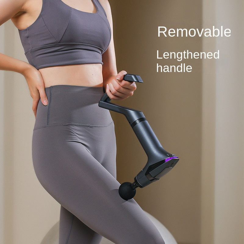 Multifunctional Longhandle Massage Gun For Deep Tissue Percussion Electric Body Muscle Relaxation   2