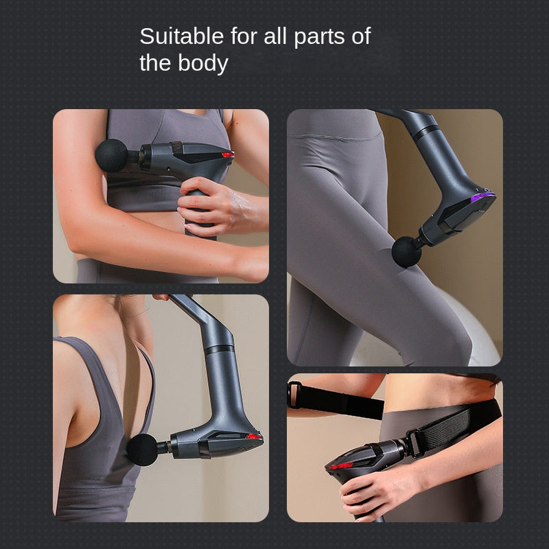 Multifunctional Longhandle Massage Gun For Deep Tissue Percussion Electric Body Muscle Relaxation   3